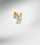 Rainbow K 9kt gold single earring with diamond