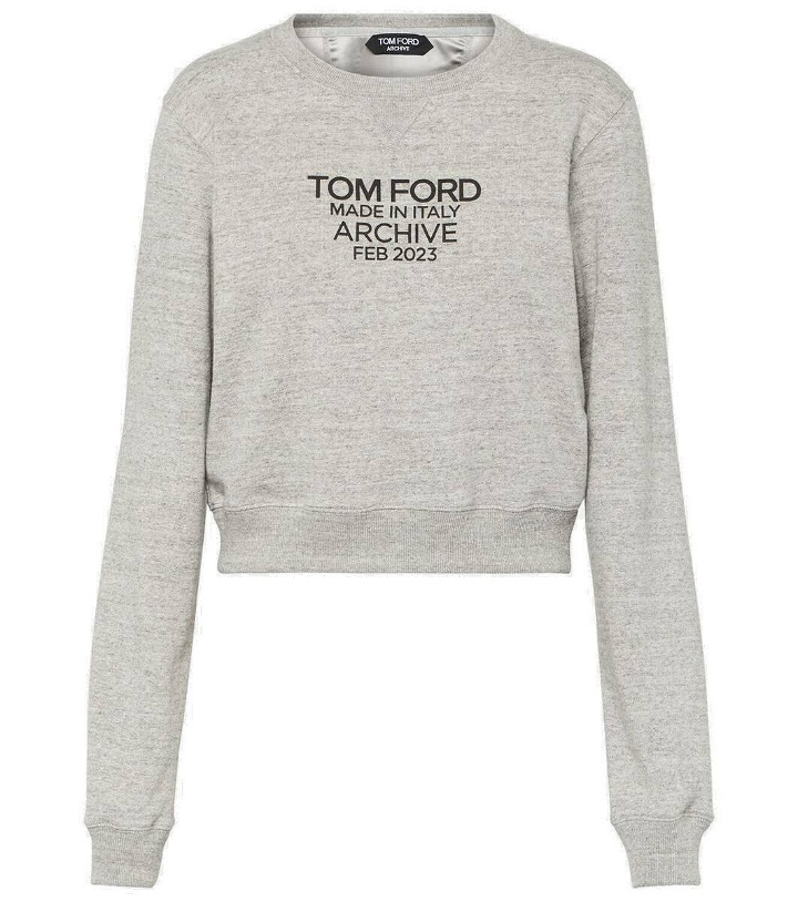 Photo: Tom Ford Logo cotton jersey sweatshirt