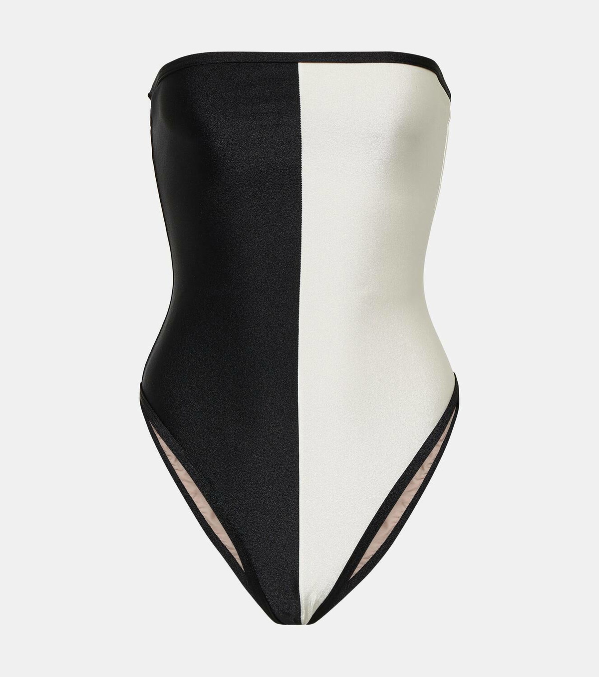 Adriana Degreas - SOLID STRAPLESS SWIMSUIT WITH CUT-OUTS main image 1