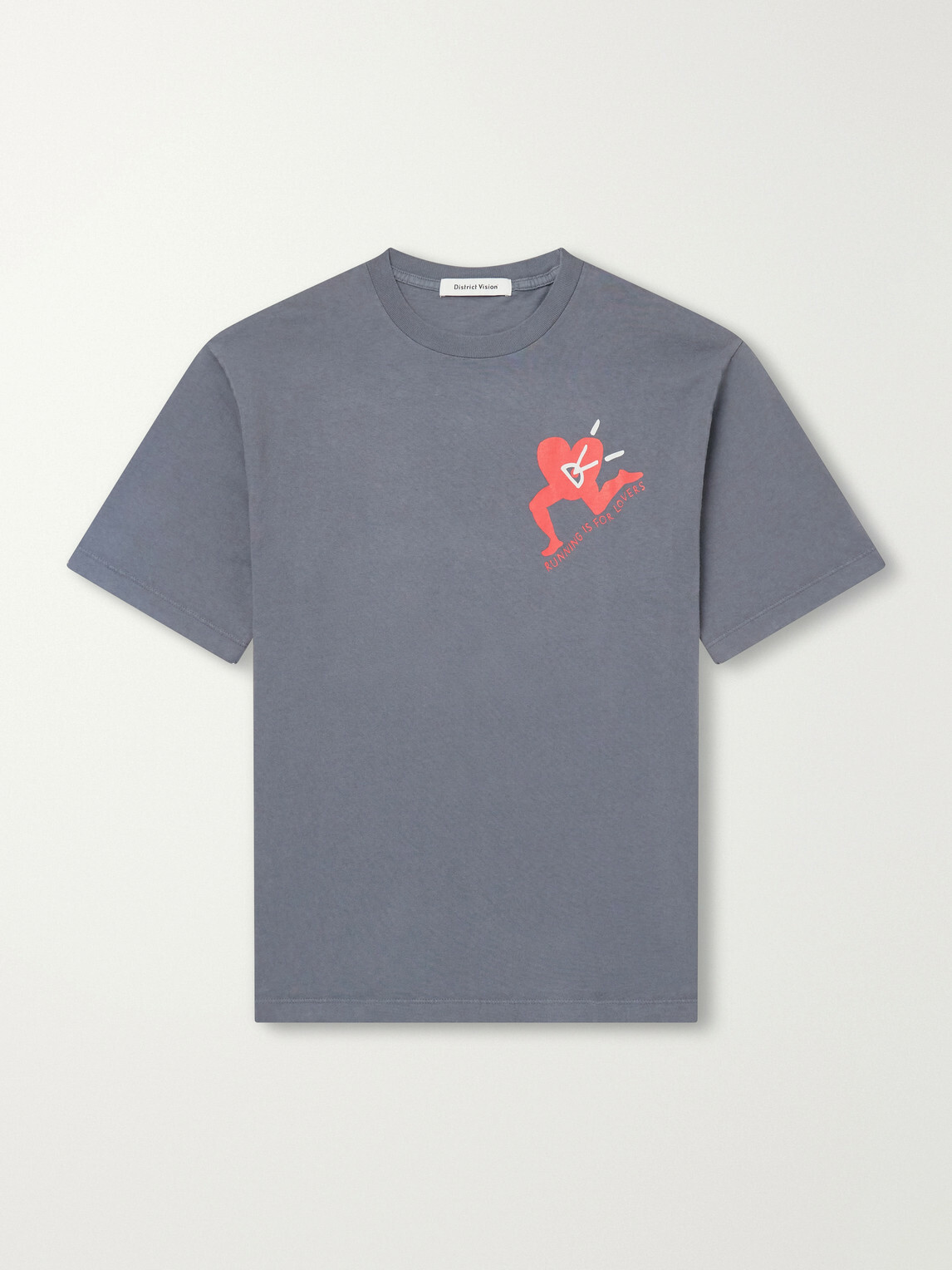 DISTRICT VISION - California Printed Cotton-Jersey T-Shirt - Gray