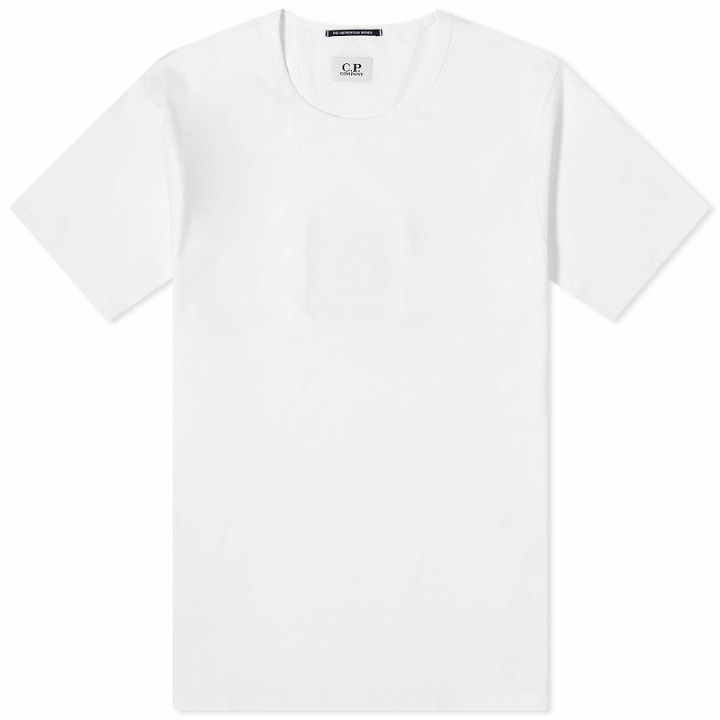 Photo: C.P. Company Men's Metropolis Patch Logo T-Shirt in White