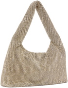 KARA Bronze Mini Crystal Mesh Shoulder Bag