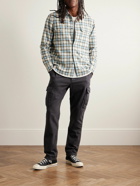 James Perse - Lagoon Checked Cotton-Flannel Shirt - Blue