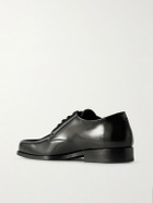 AMI PARIS - Polished-Leather Derby Shoes - Black