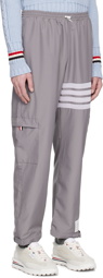Thom Browne Gray 4-Bar Trousers