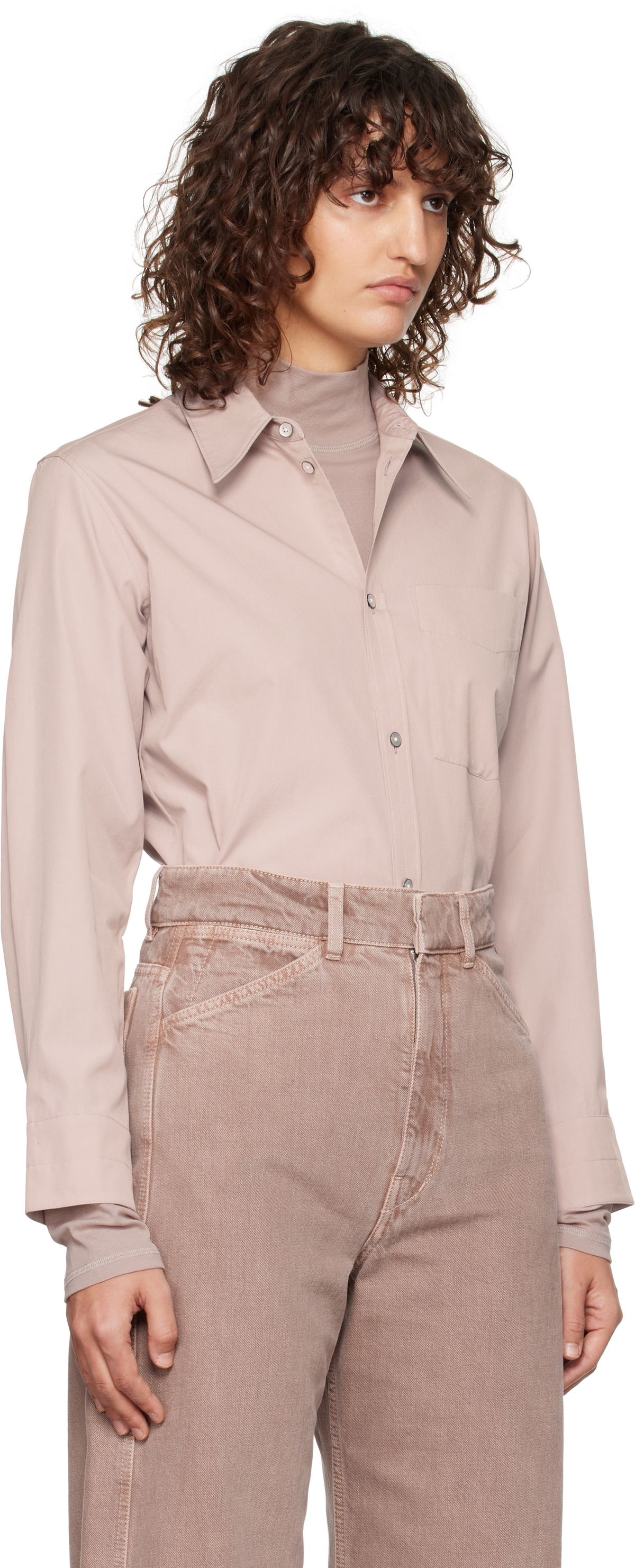 LEMAIRE Pink Fitted Shirt Lemaire