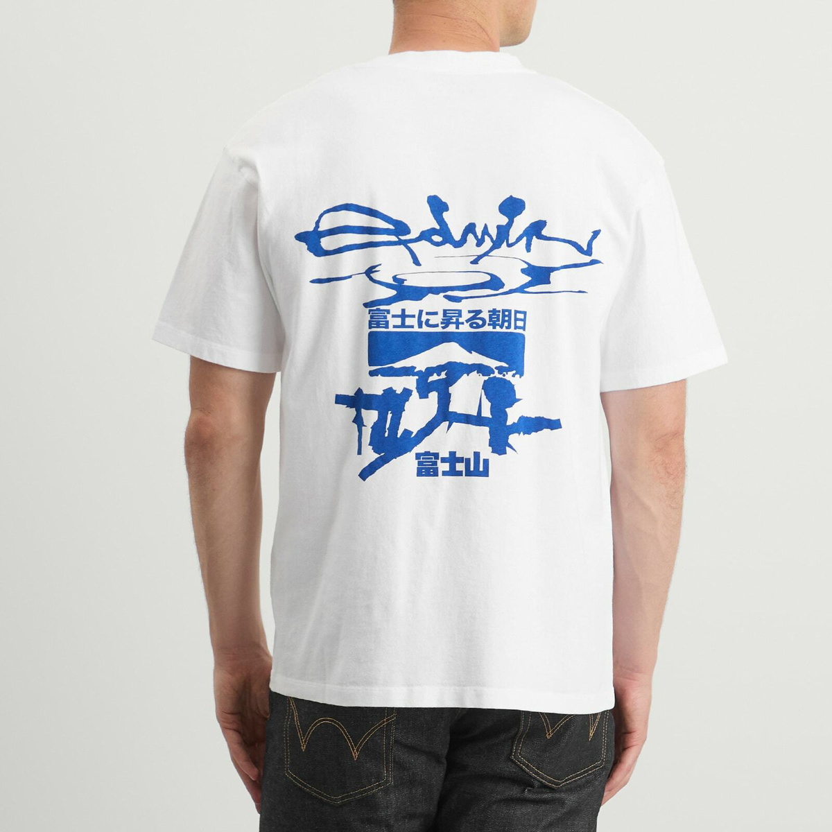 Edwin Men's Mount Fuji Dusk T-Shirt in White