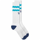 Botter Women's x Reebok Football Socks in Aqua Blue