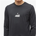 Air Jordan Men's Long Sleeve Flight T-Shirt in Black/Phantom