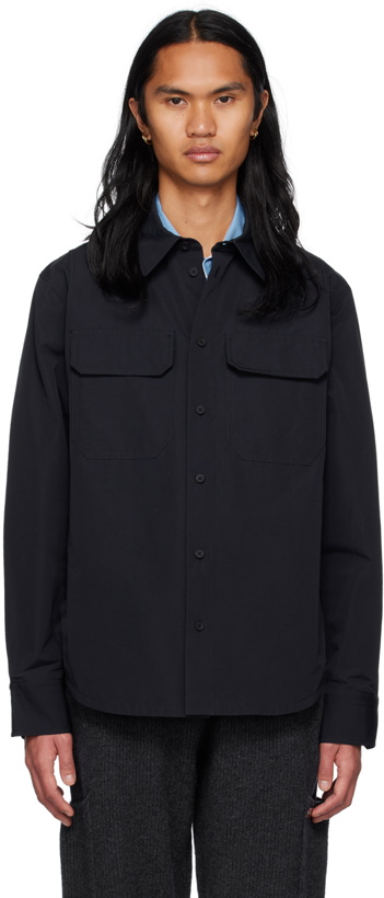 Photo: Helmut Lang Navy Utility Shirt