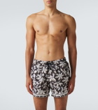 Commas Printed swim trunks