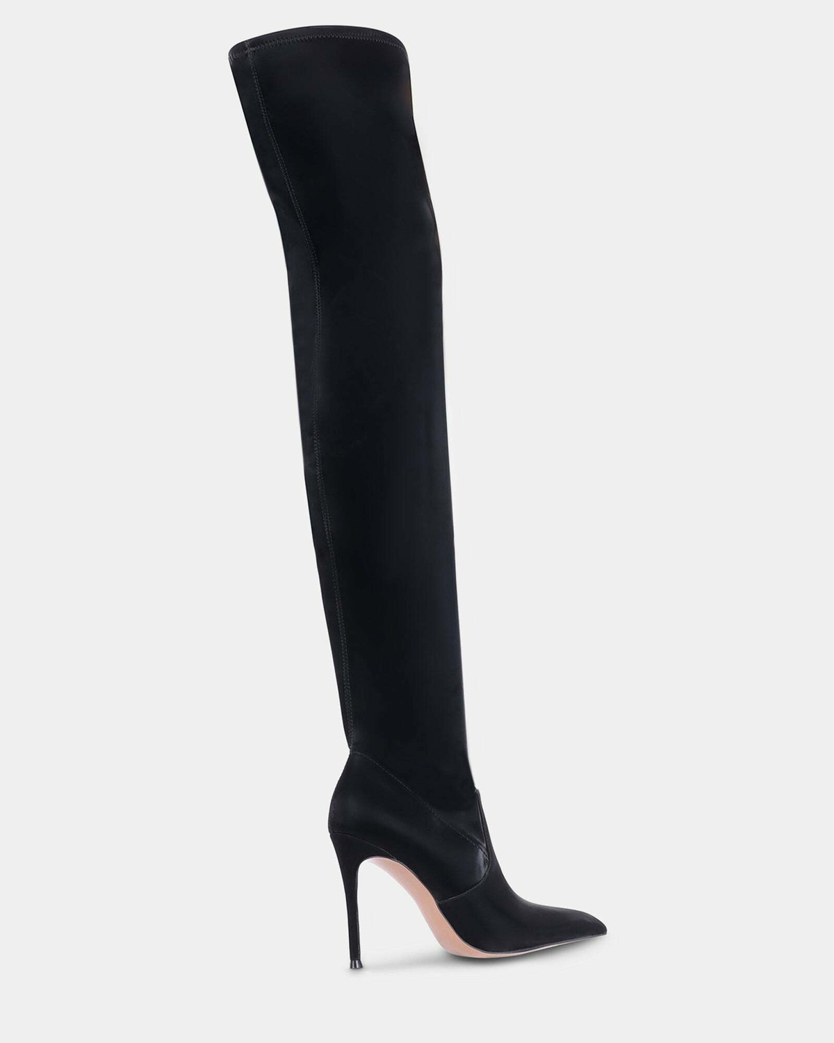 Steve Madden Pegasus Boots in Black Satin