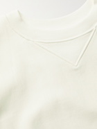 MAISON MARGIELA - 1Con Printed Loopback Cotton-Jersey Sweatshirt - White