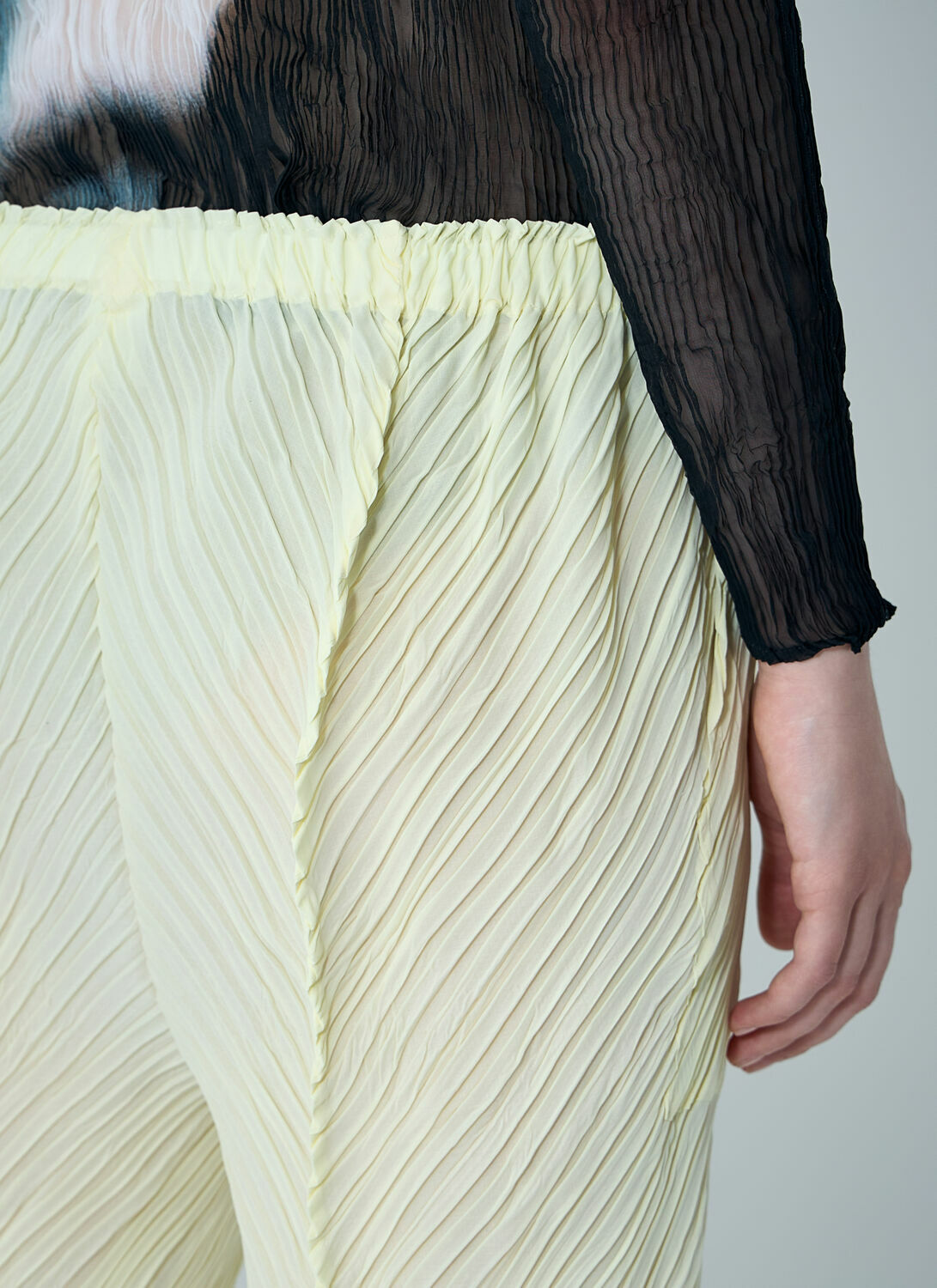 Issey Miyake Wrinkled And Twisted Pants