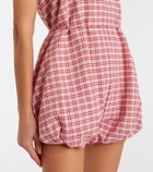Faithfull Riatto checked cotton romper