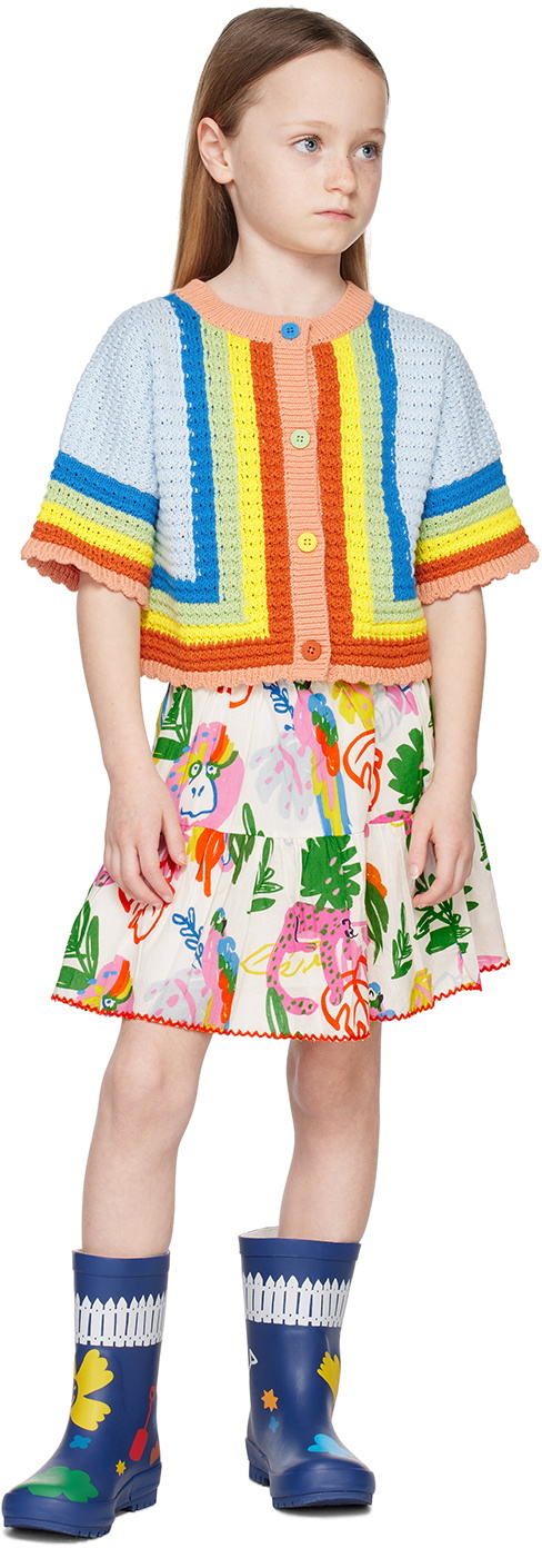 Stella McCartney Kids Multicolor Striped Cardigan