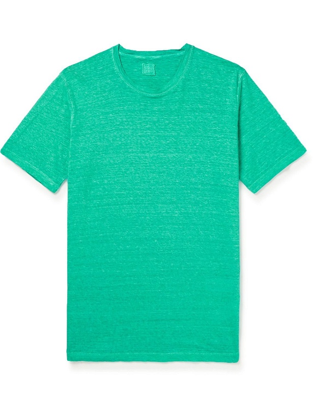 Photo: 120% - Linen-Jersey T-Shirt - Green