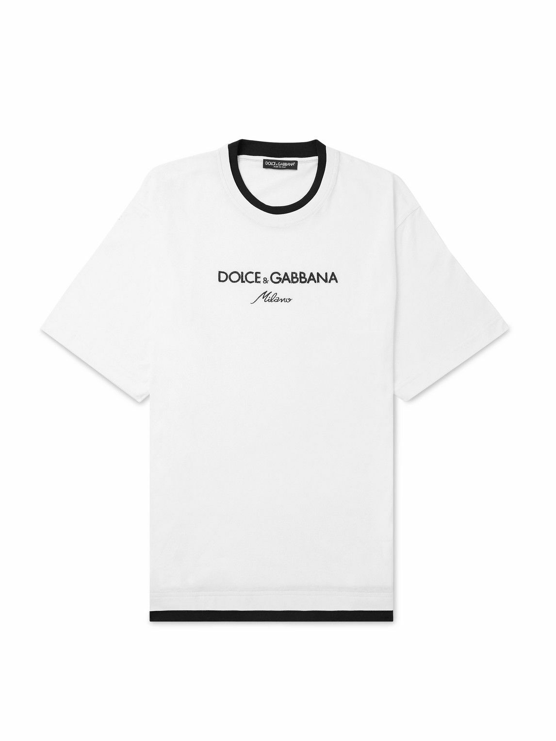 DOLCE & GABBANA - Logo Cotton T-shirt Dolce & Gabbana