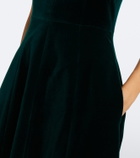 Emilia Wickstead Malinda cotton velvet gown