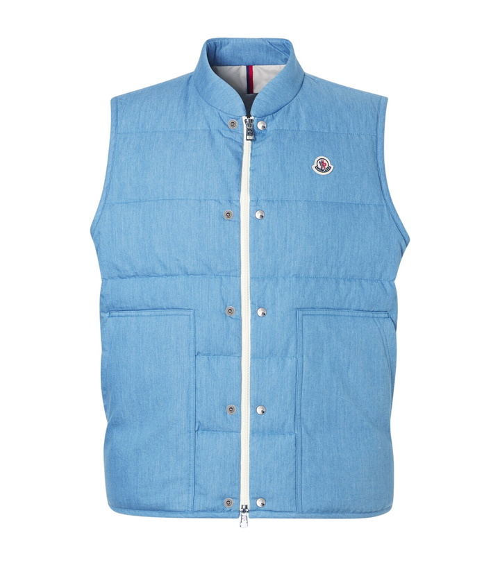 Photo: Moncler Heceta denim down vest