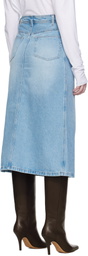 A.P.C. Blue Georgia Denim Midi Skirt