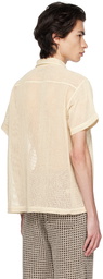 Bode Beige Semi-Sheer Shirt