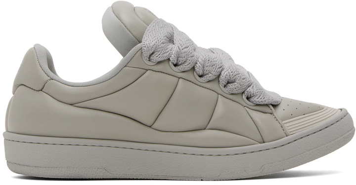 Photo: Lanvin Gray Curb XL Sneakers