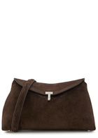 Toteme T-lock Suede Clutch - Brown - One Size