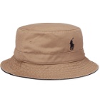 Polo Ralph Lauren - Loft Logo-Embroidered Cotton-Twill Bucket Hat - Neutrals