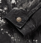 Balenciaga - Oversized Bleached Denim Jacket - Men - Black