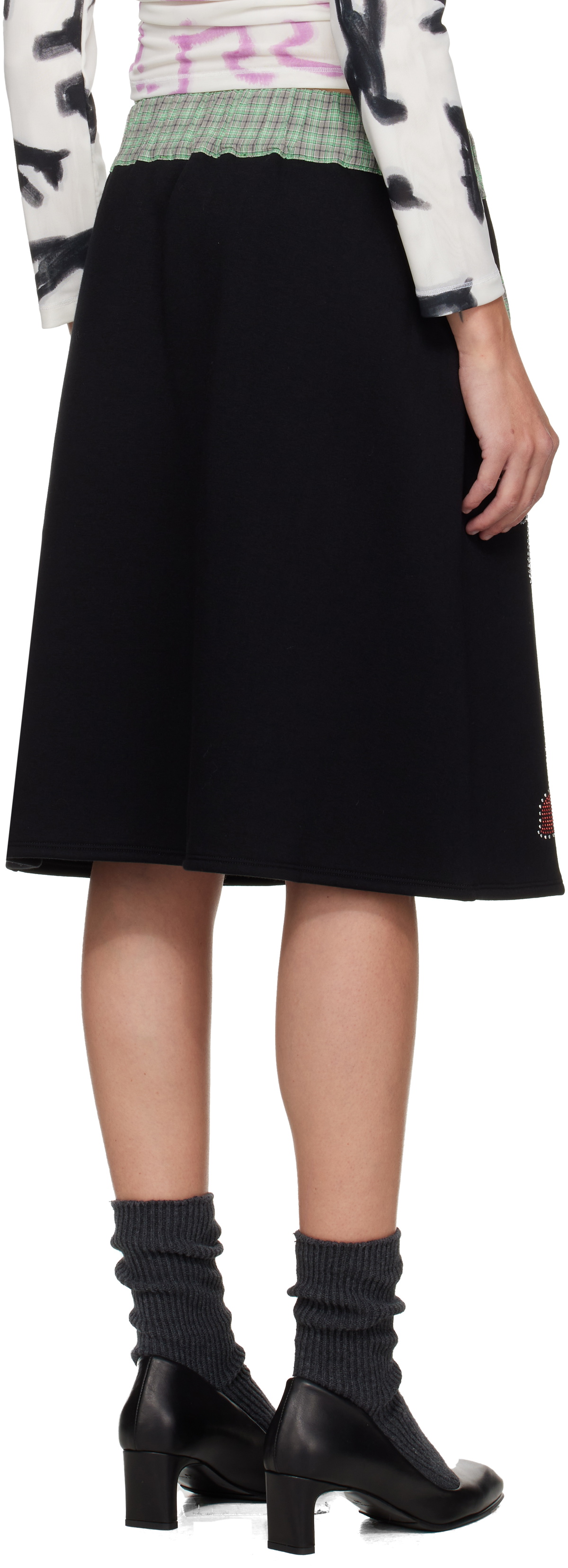 Chopova Lowena Black Quimby Midi Skirt