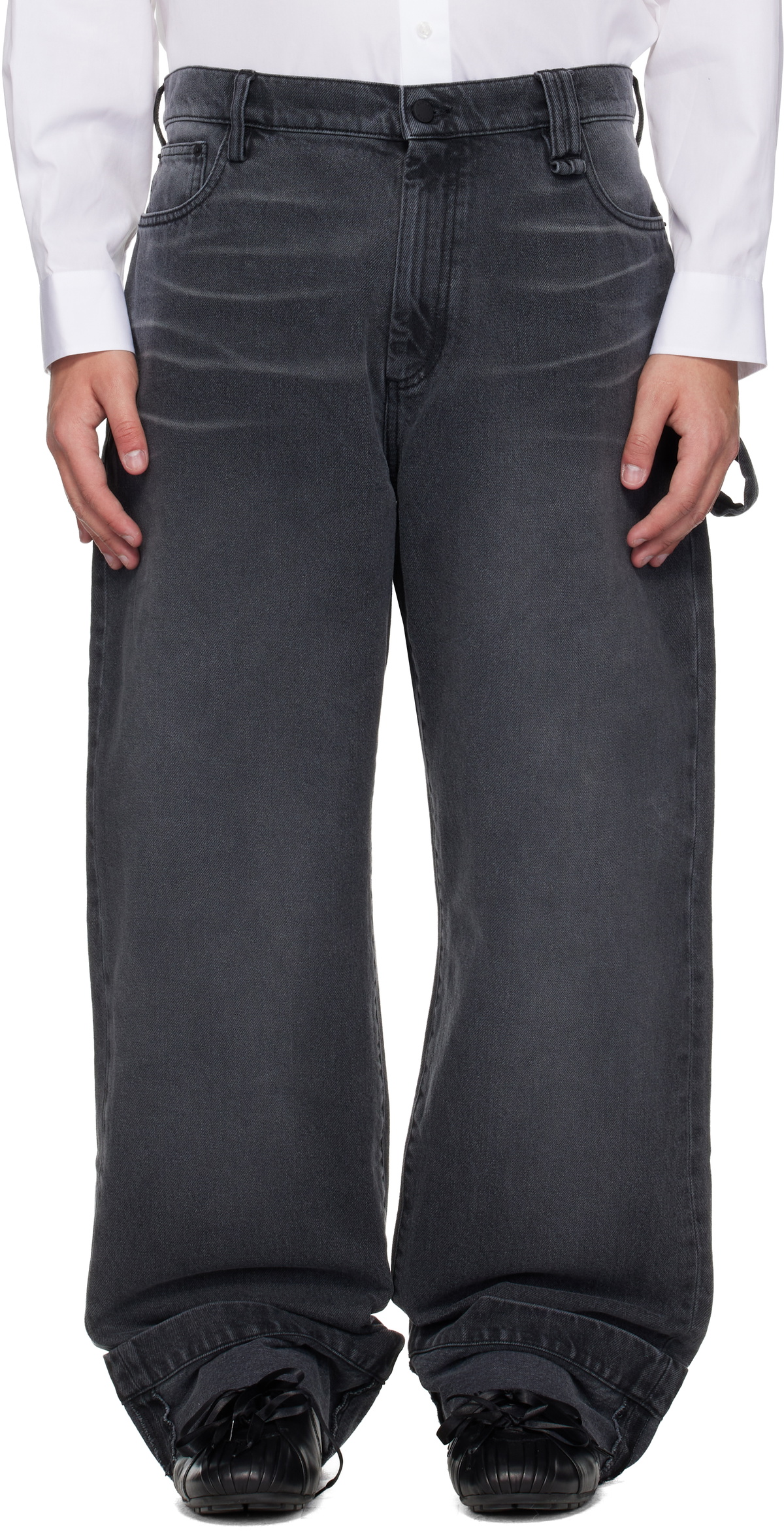 Simone Rocha Black Straight Leg Jeans