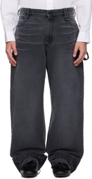 Simone Rocha Black Straight Leg Jeans