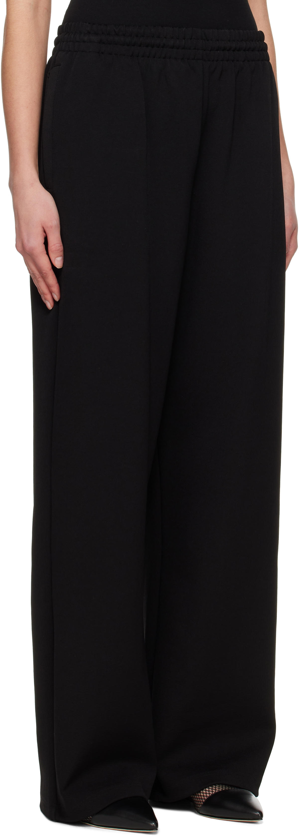 WARDROBE.NYC Black Semi Matte Track Lounge Pants