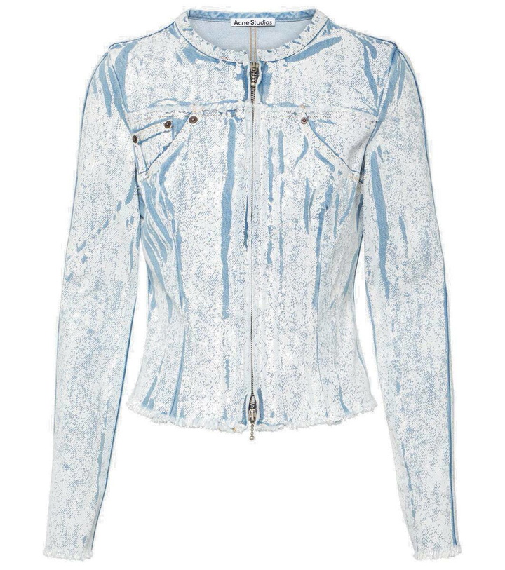 Photo: Acne Studios Printed denim jacket