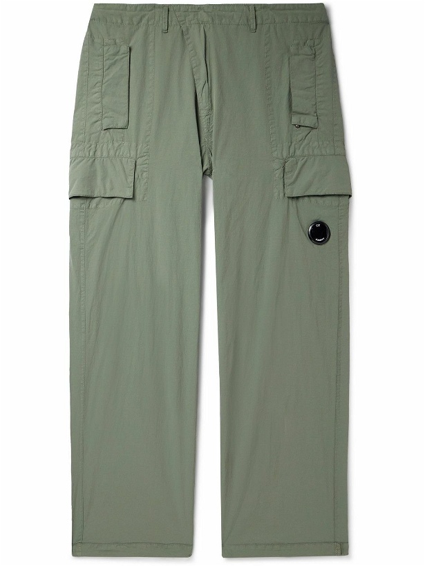 Photo: C.P. Company - Straight-Leg Logo-Appliquéd Ripstop Cargo Pants - Green