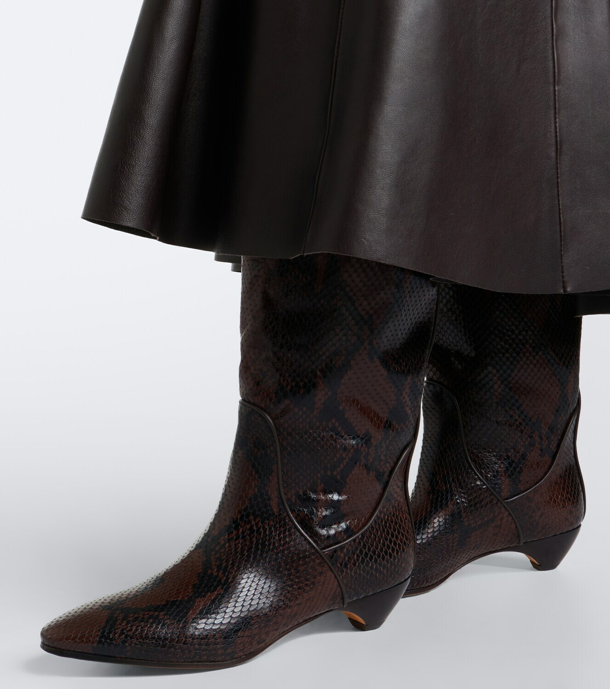 Le Monde Béryl Allegra leather knee-high boots