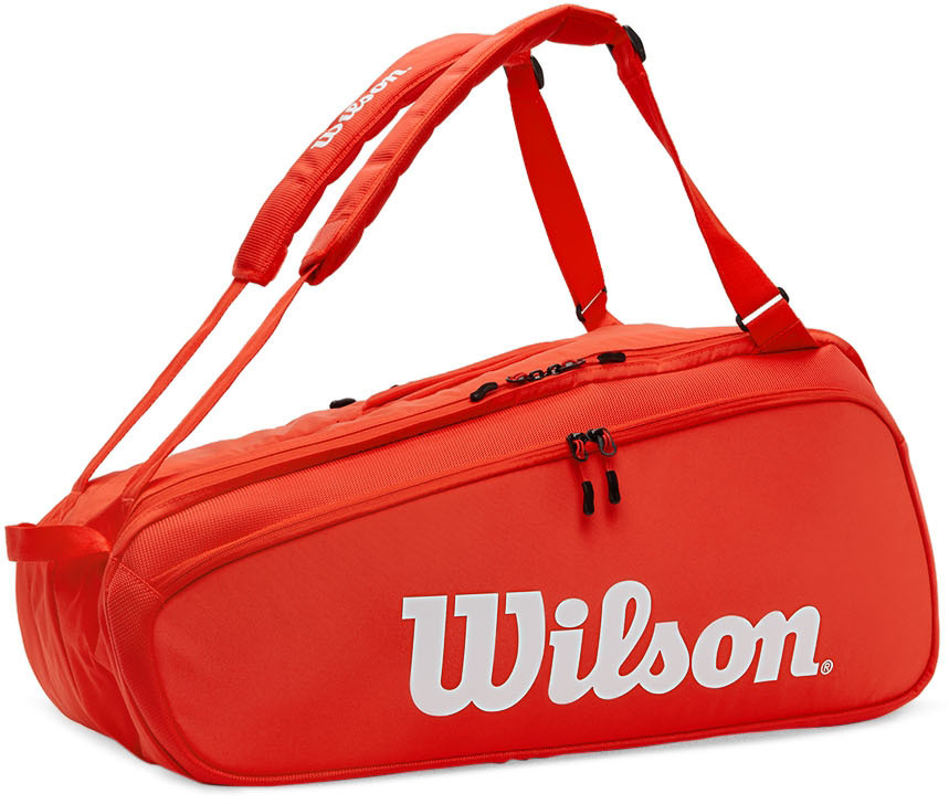 Wilson Red Super Tour 9-Pack Tennis Racket Bag Wilson