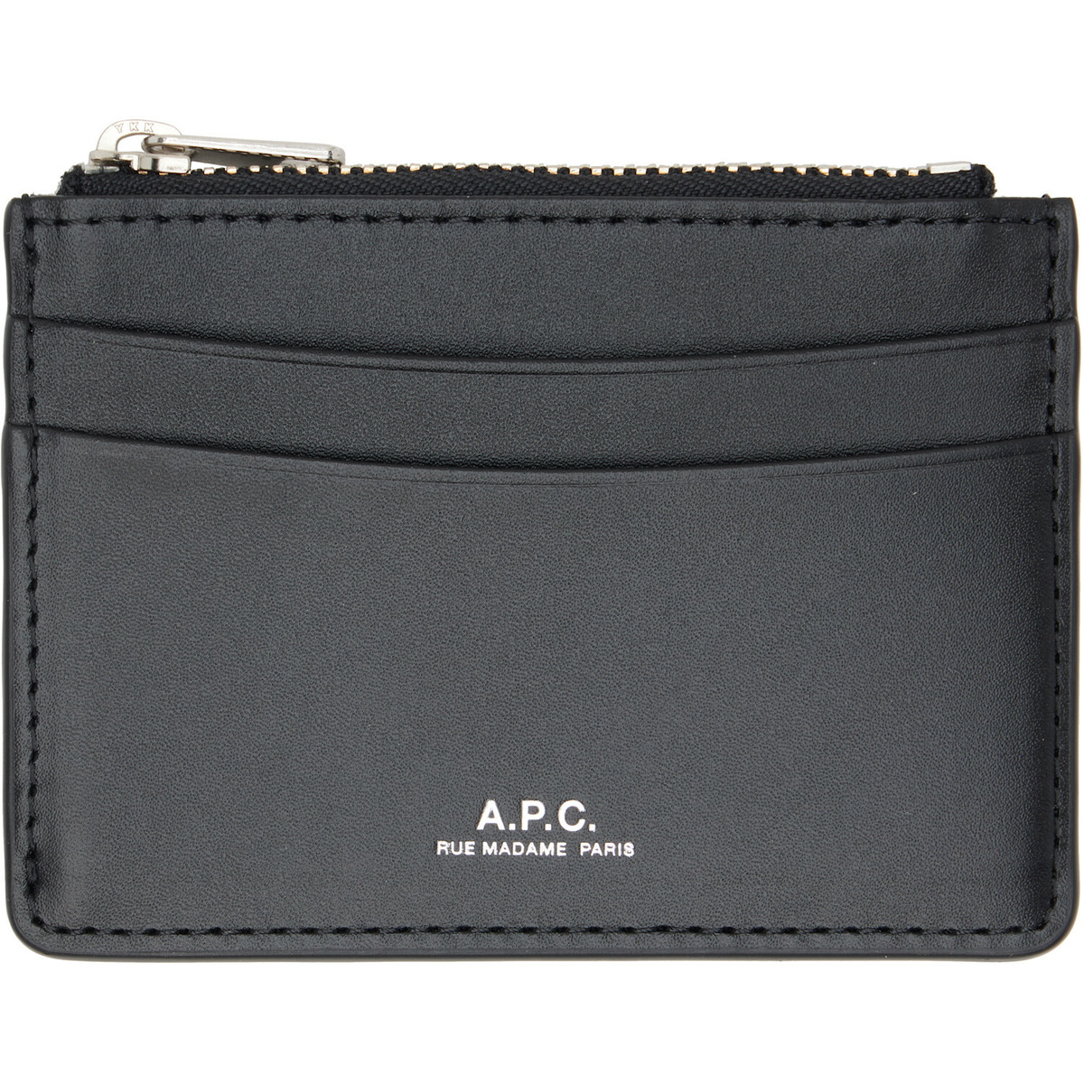 A.P.C. Black Paris Card Holder