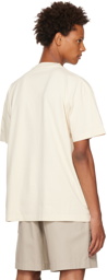 Palm Angels Beige Burning T-Shirt