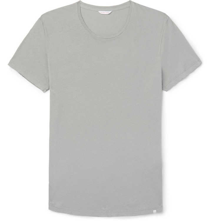 Photo: Orlebar Brown - OB-T Slim-Fit Cotton-Jersey T-Shirt - Gray