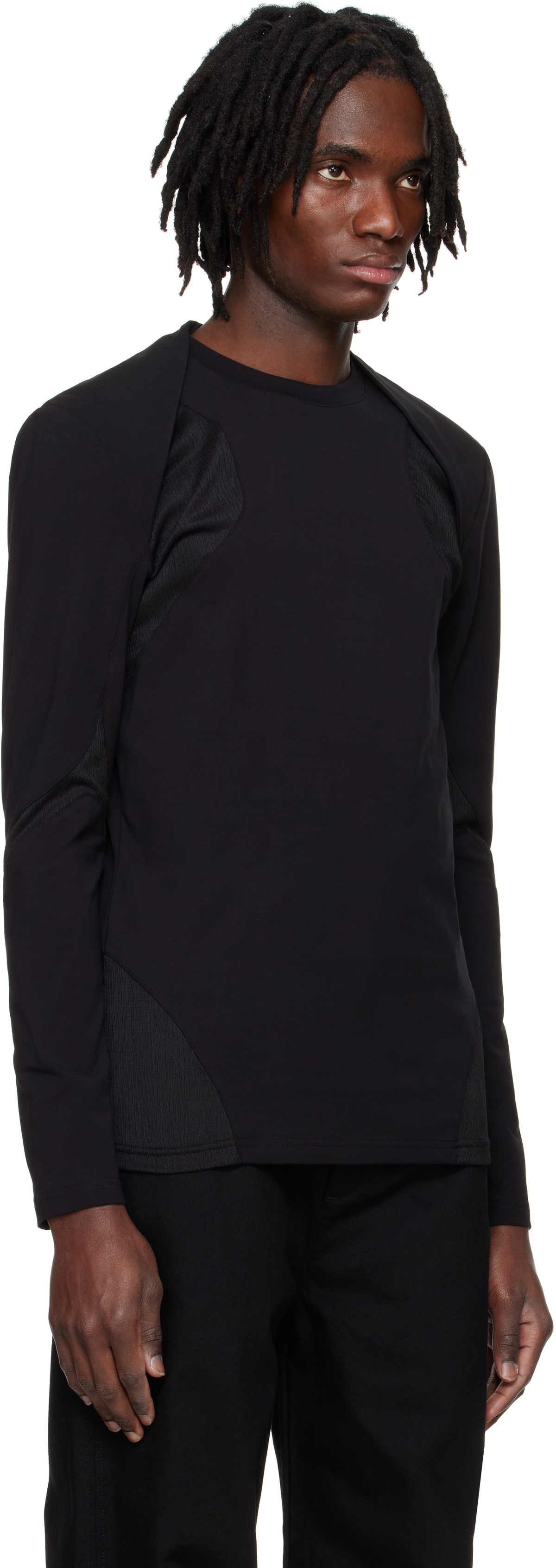 heliot emil 25ss ブラック長袖カットソー heliot emil 25ss ブラック長袖カットソー