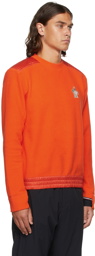 Moncler Grenoble Orange Maglia Sweatshirt