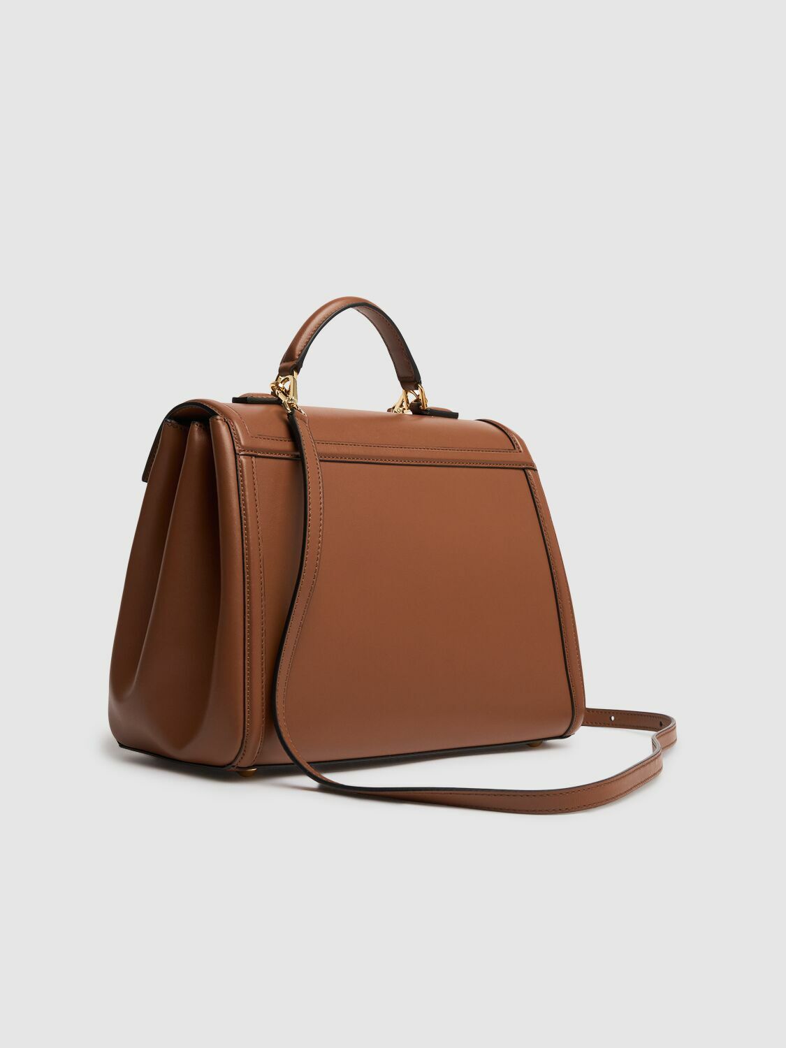 DEMELLIER Midi Paris Smooth Leather Top Handle Bag DeMellier