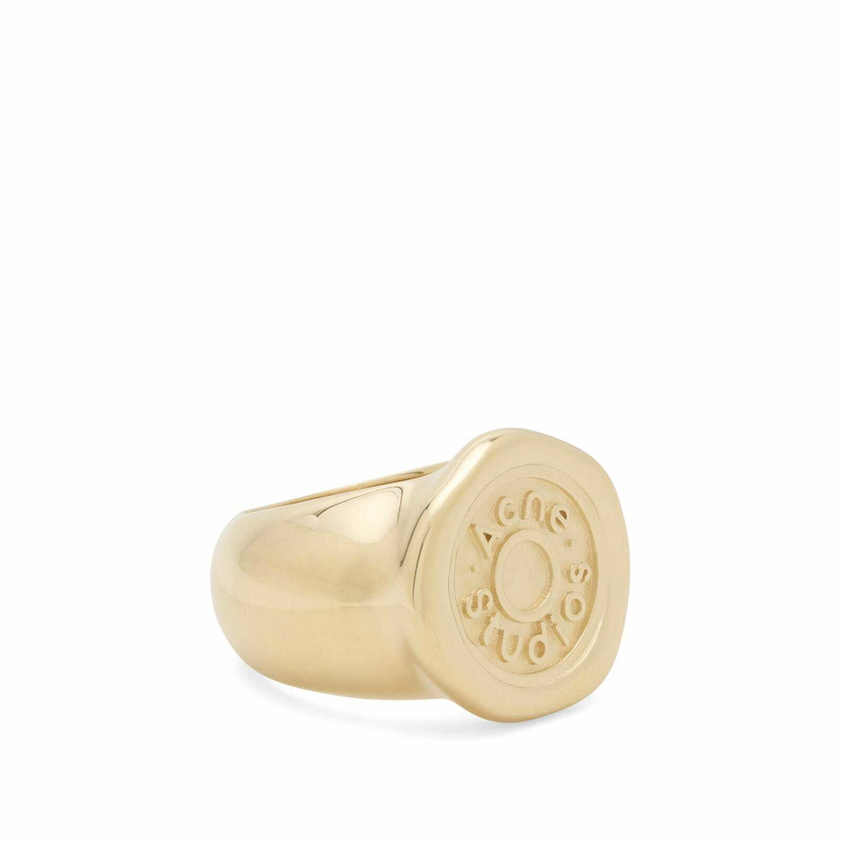 Acne Studios Women's Stamp Ring in Gold