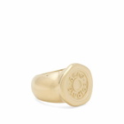 Acne Studios Women's Stamp Ring in Gold