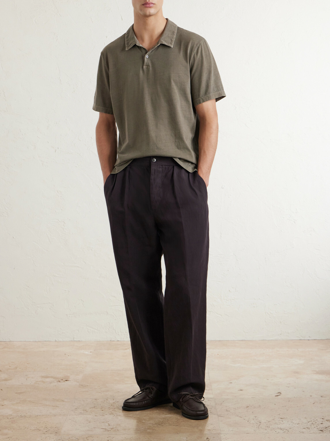 James Perse - Supima Cotton-Jersey Polo Shirt - Green