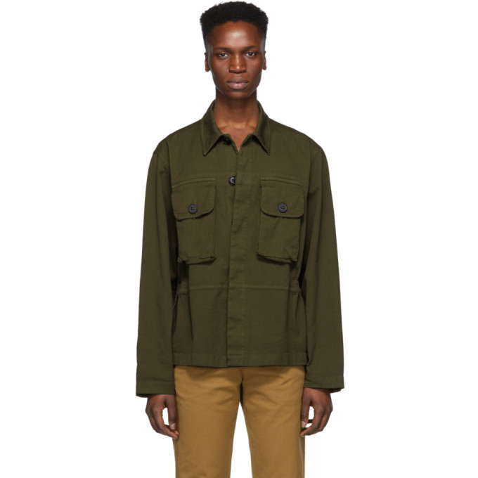 Dries Van Noten Khaki Chillida Safari Shirt Dries Van Noten