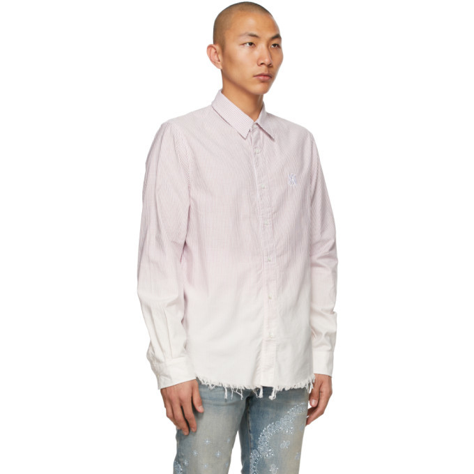 AMIRI Red Bleach Oxford Shirt Amiri
