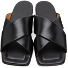 Marsèll Black Polished Spatola Sandals